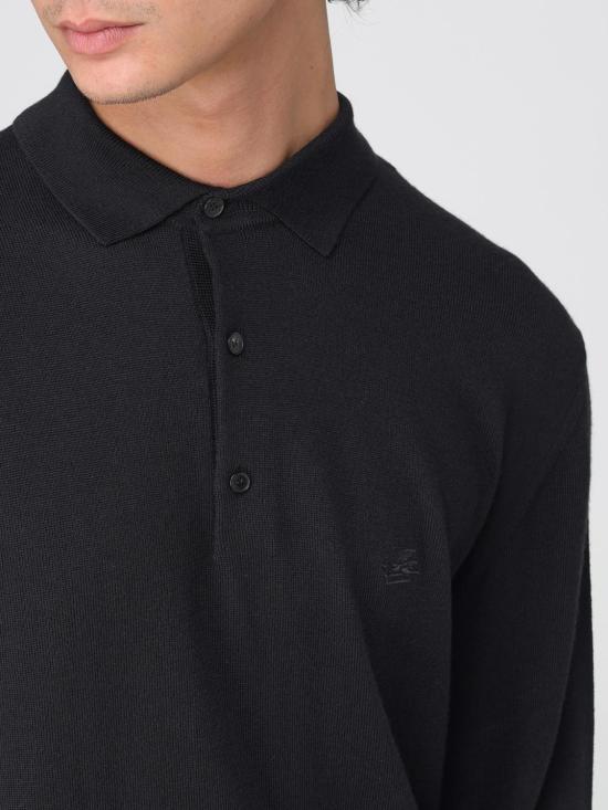25FW 에트로 폴로 티셔츠 MRKF0028AL291 N0000 Black - ETRO