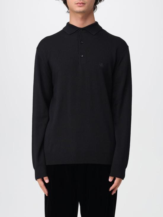 25FW 에트로 폴로 티셔츠 MRKF0028AL291 N0000 Black