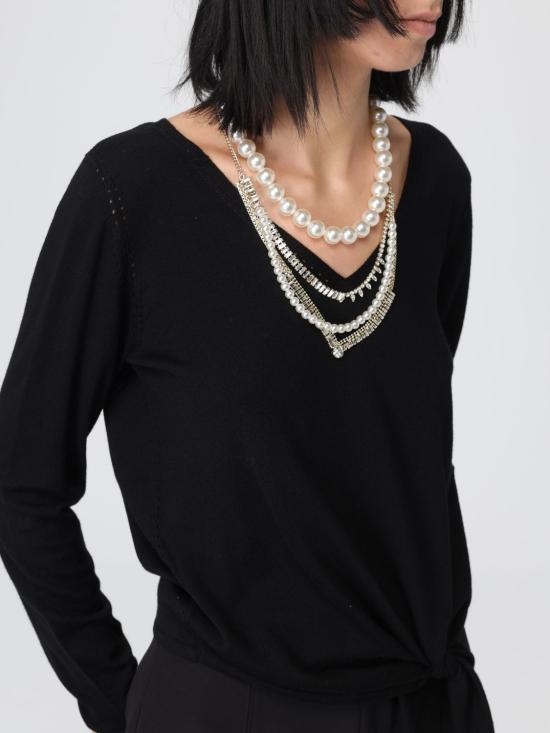 25FW 리우조 스웨터 CF5042MA82O 22222 Black - LIU JO