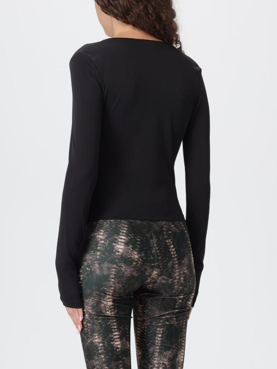 25FW 저스트까발리 긴팔 티셔츠 79PAH638J0253 899 Black - JUST CAVALLI