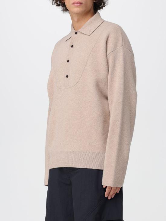 25FW 자크뮈스 폴로 티셔츠 SWM00609AK00276 150 Beige - JACQUEMUS