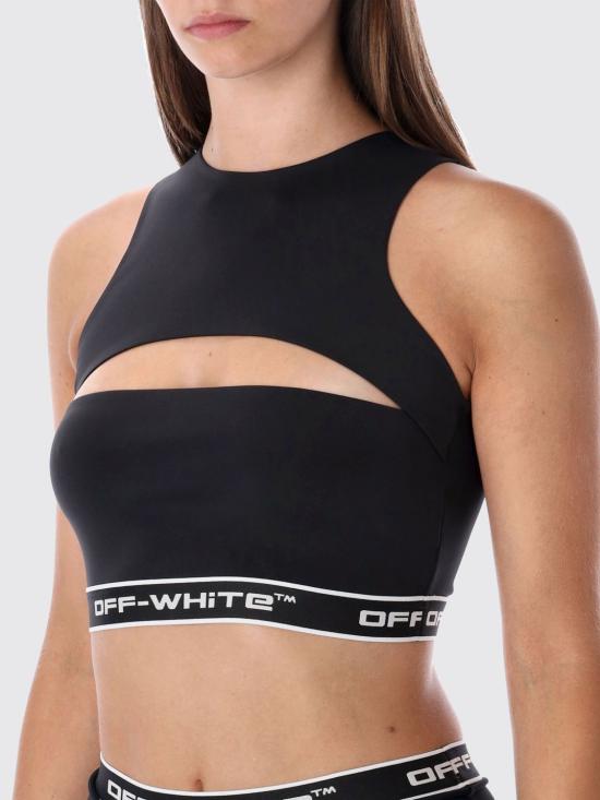 25FW 오프화이트 트레이닝 티셔츠 OWVO05JF25JER001 1032 Black - OFF WHITE