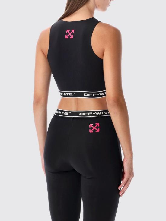 25FW 오프화이트 트레이닝 티셔츠 OWVO05JF25JER001 1032 Black - OFF WHITE