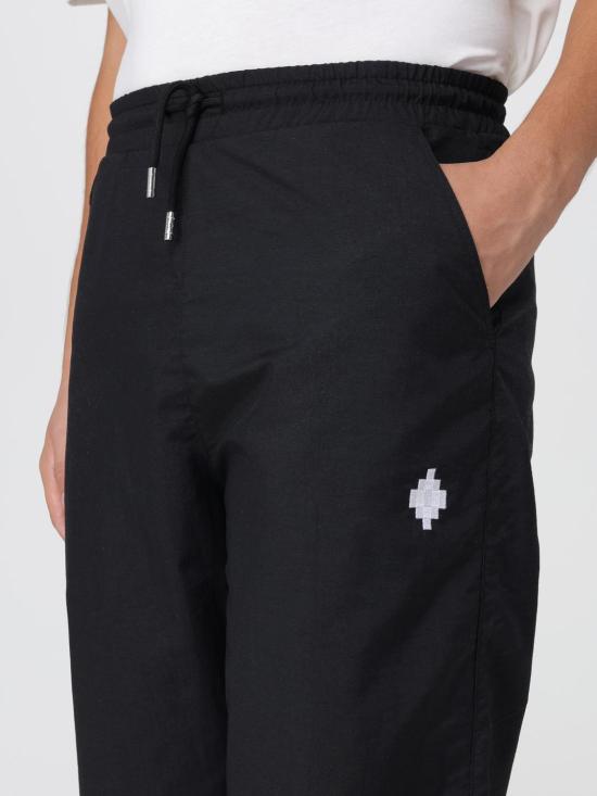 25FW 마르셀로 불론 스트레이트 팬츠 F5CAMAPA059 110 Black - MARCELO BURLON