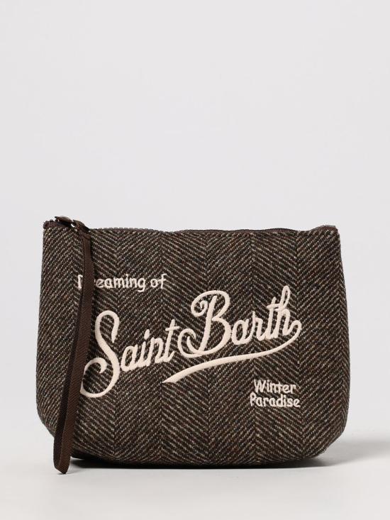 25FW 세인트바쓰 브리프케이스 ALI0022 HERRINGBONE 18 EMB 01352I Beige