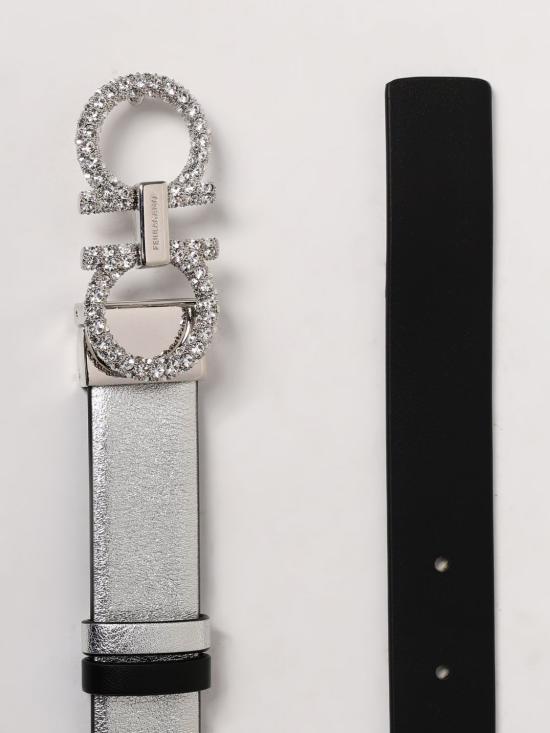 25FW 살바토레 페라가모 레귤러 벨트 23B727 746845 010 Silver - SALVATORE FERRAGAMO