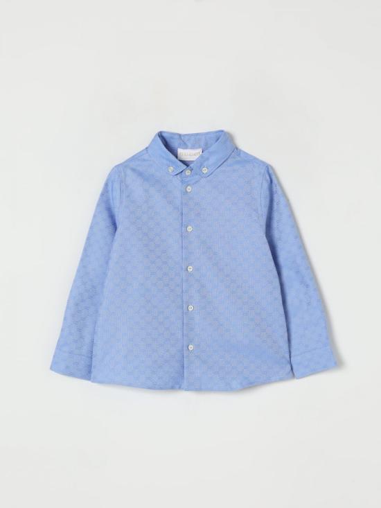 25FW [키즈] 구찌 셔츠 824855XWA5J 4910 Gnawed Blue