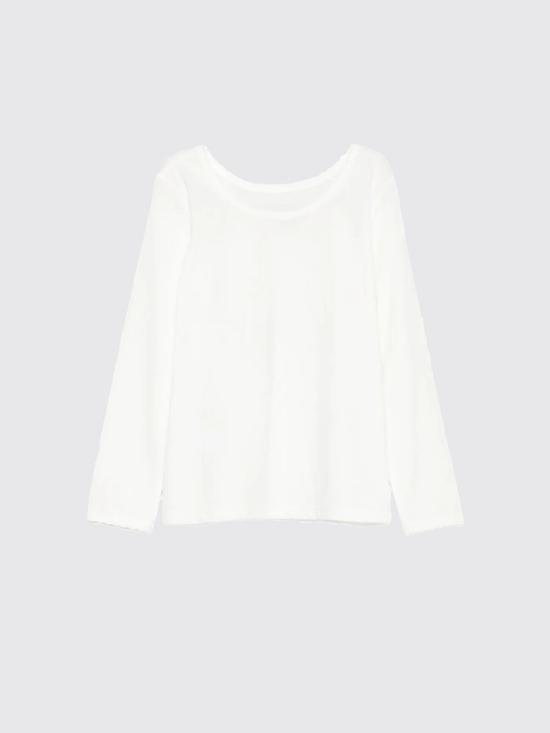 25FW [키즈] 봉쁘앙 티셔츠 W05GTSK00025 102 White - BONPOINT