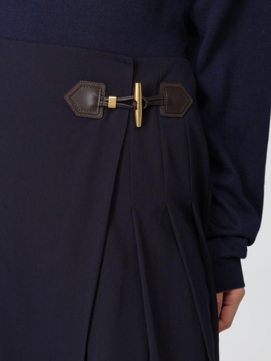 25FW 모스키노 스커트 01265533 0510 Blue - MOSCHINO