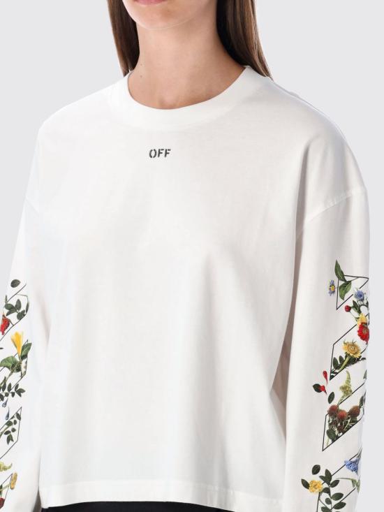 25FW 오프화이트 반팔 티셔츠 OWAB038F25JER001 0110 White - OFF WHITE