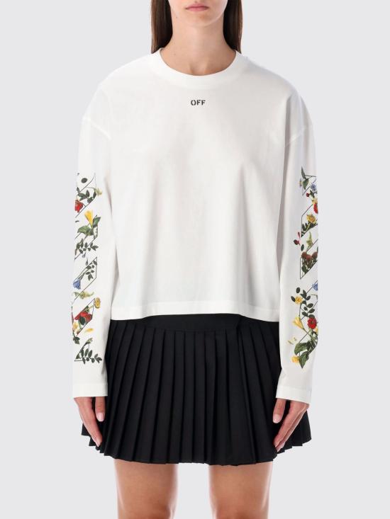 25FW 오프화이트 반팔 티셔츠 OWAB038F25JER001 0110 White