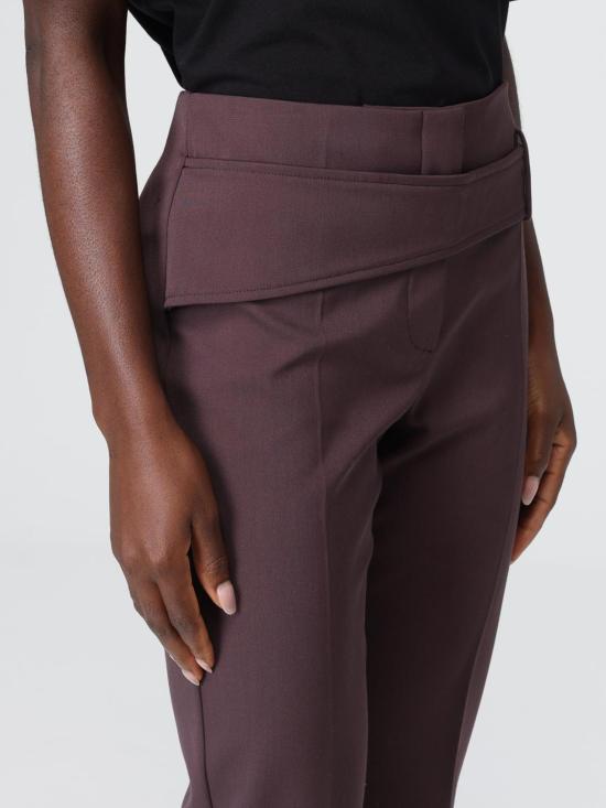 25FW 스포트막스 스트레이트 팬츠 2522136123600 002 Brown - SPORTMAX