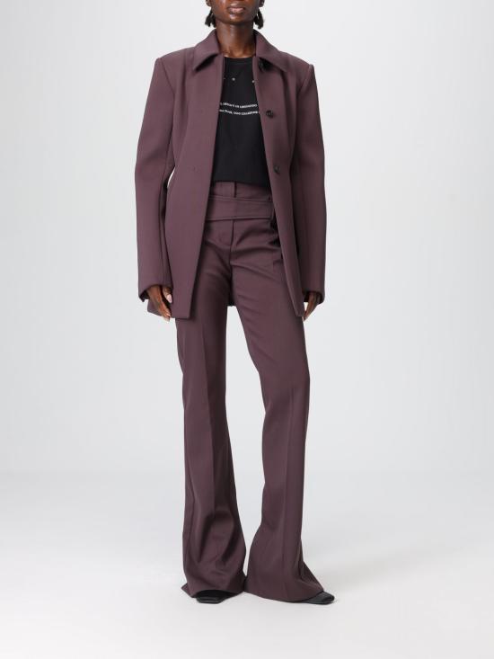 25FW 스포트막스 스트레이트 팬츠 2522136123600 002 Brown - SPORTMAX