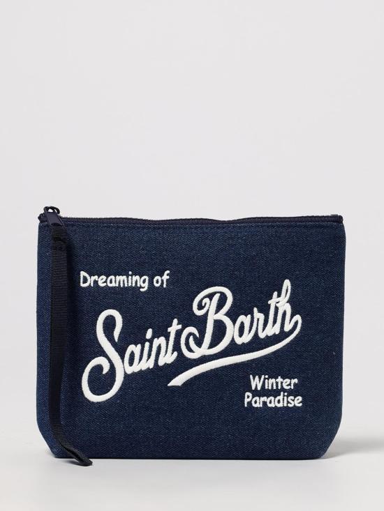 25FW 세인트바쓰 클러치/파우치 ALI0031 DENIM EMB 01350I Denim