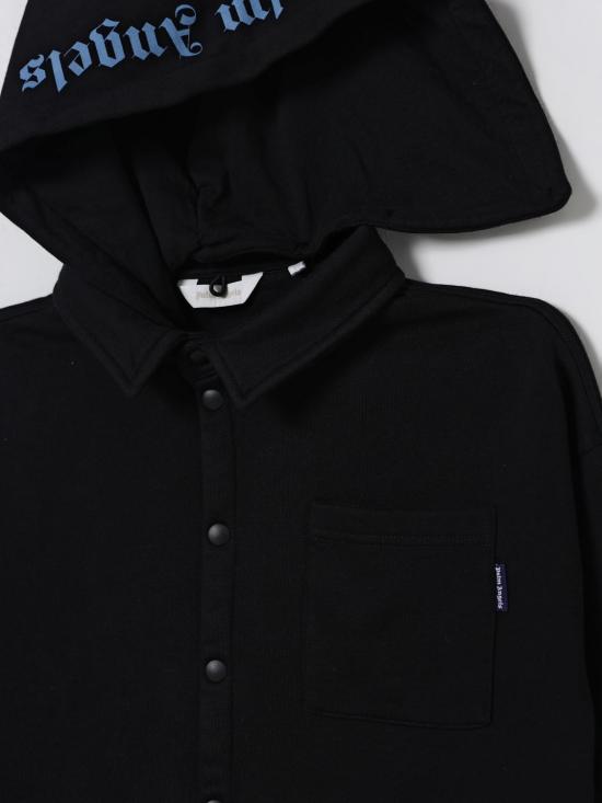 25FW [키즈] 팜앤젤스 캐주얼 자켓 PBES002F25FLE001 1040 Black - PALM ANGELS