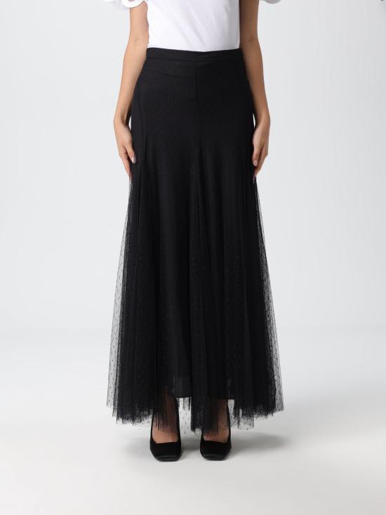 25FW 트윈셋 롱 스커트 252TP2652 00006 Black