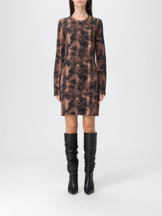 25FW 저스트까발리 롱 원피스 79PAOE07CJ112 747 Brown