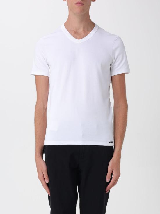 25FW 톰포드 반팔 티셔츠 T4M091040 100 White