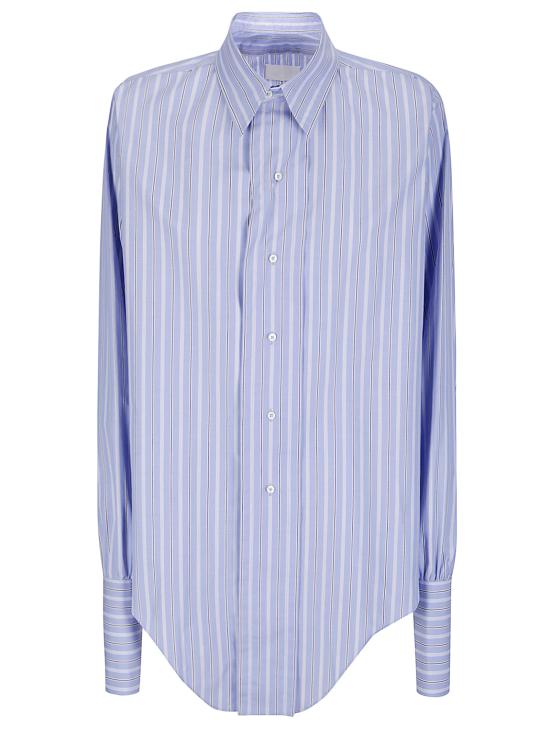 25FW 마르지엘라 셔츠 S29DT0006M35625 002F Blue Stripe