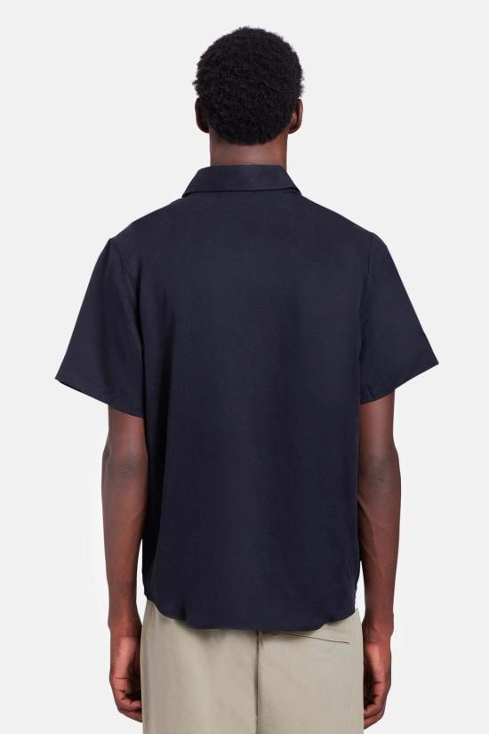  블루&크림 반팔 셔츠 텐셀 SS 버튼다운 - BLUE&CREAM