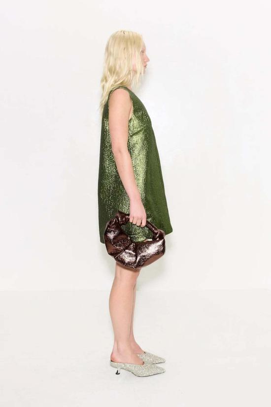  사이먼밀러 숏 원피스 사이먼 밀러 파운틴 메탈릭 미니 드레스 - SIMONMILLER