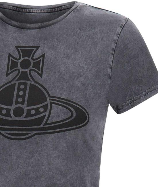 25FW 비비안웨스트우드 반팔 티셔츠 1G010015J009RP307 GREY - VIVIENNE WESTWOOD