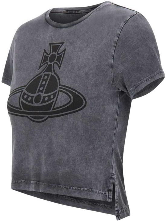 25FW 비비안웨스트우드 반팔 티셔츠 1G010015J009RP307 GREY - VIVIENNE WESTWOOD