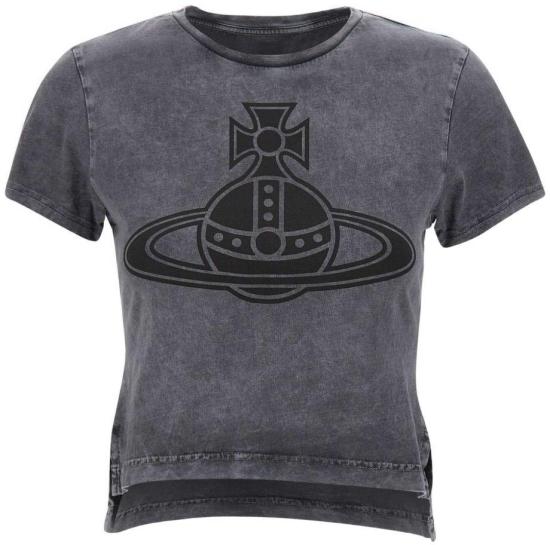 25FW 비비안웨스트우드 반팔 티셔츠 1G010015J009RP307 GREY