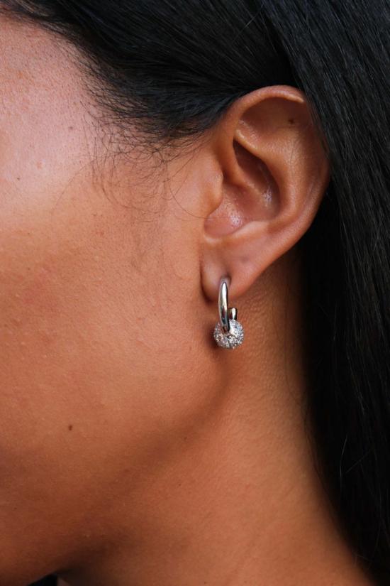  저스틴 클렌퀏 이어링 저스틴 클렌켓 샘 크리스털 귀걸이 실버 - JUSTINE CLENQUET