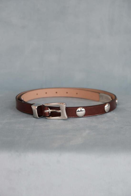  비로우더레귤러 벨트 레귤러 벨트 B 로우 더  에이든 스터드 러거스  세피아/실버