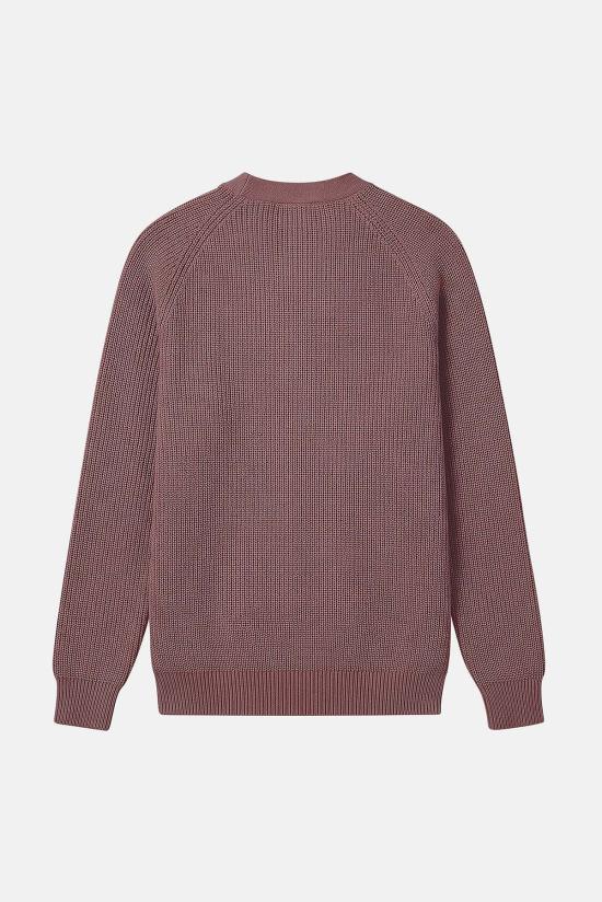  블루&크림 가디건 Bk 리브드 카디건 - BLUE&CREAM