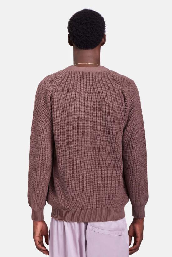  블루&크림 가디건 Bk 리브드 카디건 - BLUE&CREAM