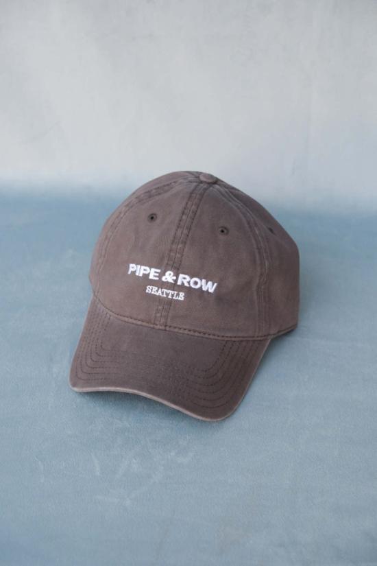  파이프앤로우 볼캡 로고  라이트 올리브 - PIPE & ROW