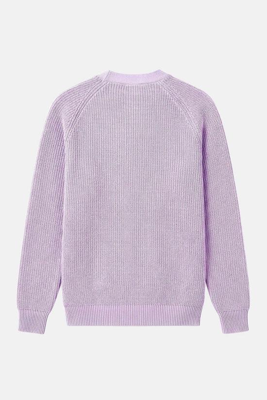  블루&크림 가디건 Bk 리브드 카디건 - BLUE&CREAM