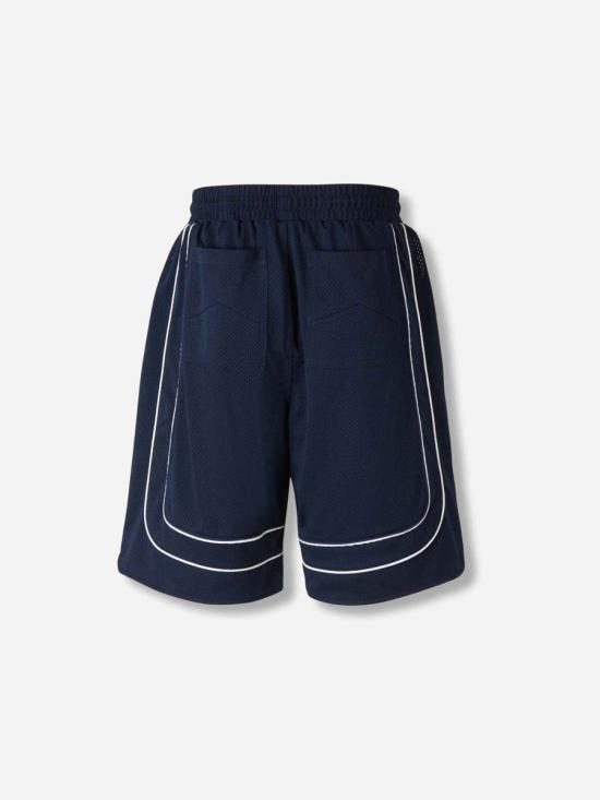 25FW 루드 숏팬츠 RHFW25SH01041 3176NAVY CREAM NAVY BLUE - RHUDE