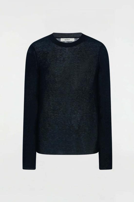  6397 스웨터 L/S 크루 스웨터 블랙
