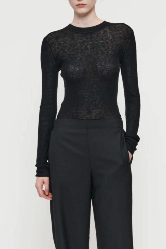  6397 스웨터 L/S 크루 스웨터 블랙 - 6397