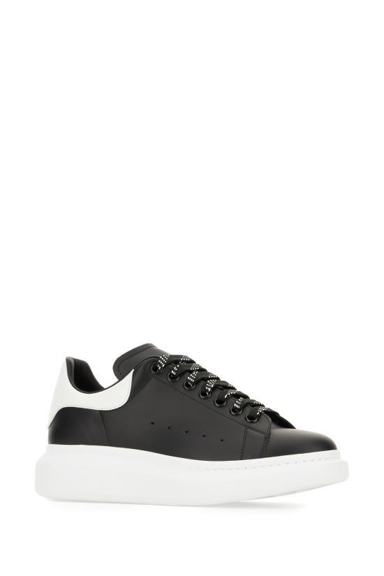 26FW 알렉산더 맥퀸 오버사이즈 드 스니커즈 553680WIAIG 1070 BLACK WHITE - ALEXANDER MCQUEEN
