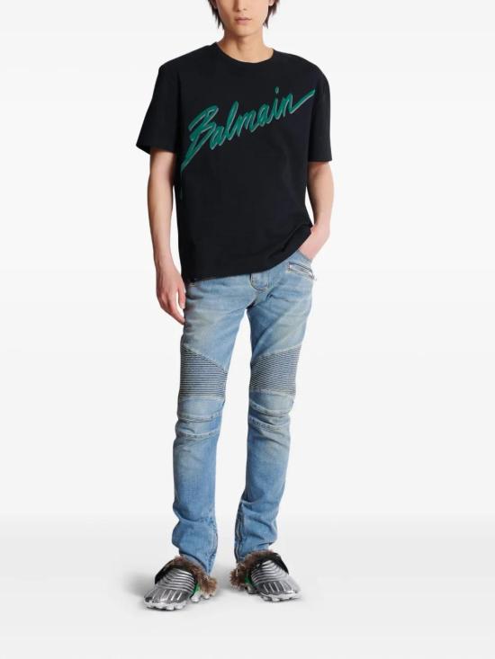 25FW 발망 반팔 티셔츠 FH1EG000BC86 EOJ - BALMAIN