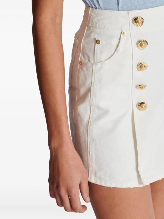 25FW 발망 숏 스커트 FF1LBA91DF78 0FC - BALMAIN