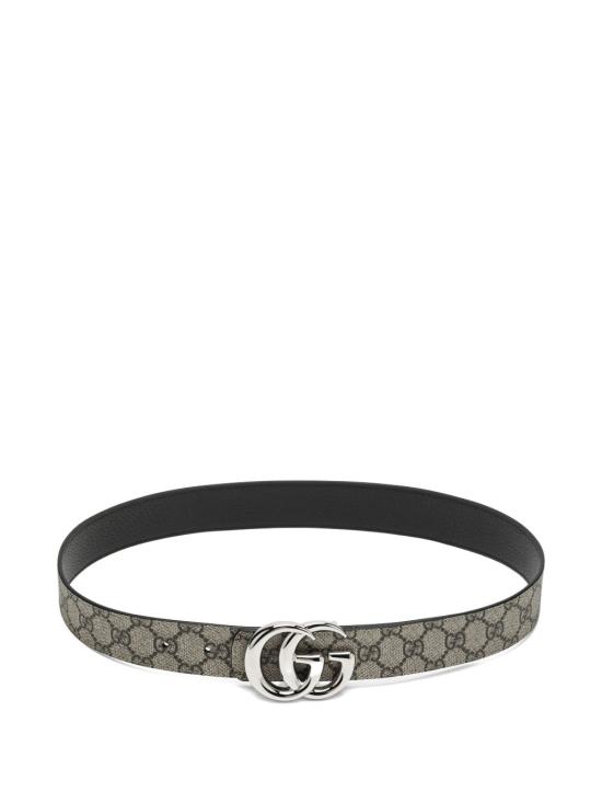 25FW 구찌 GG 마몽 리버시블 벨트 838593FAE0Y9870 BLACK DOM - GUCCI