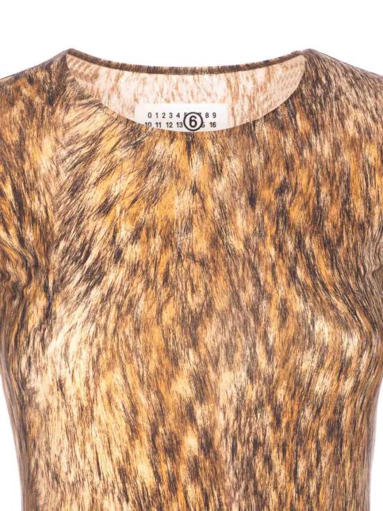  MM6 메종마르지엘라 민소매 티셔츠 S52NA0074M20112001S Animal Print - MM6 MAISON MARGIELA