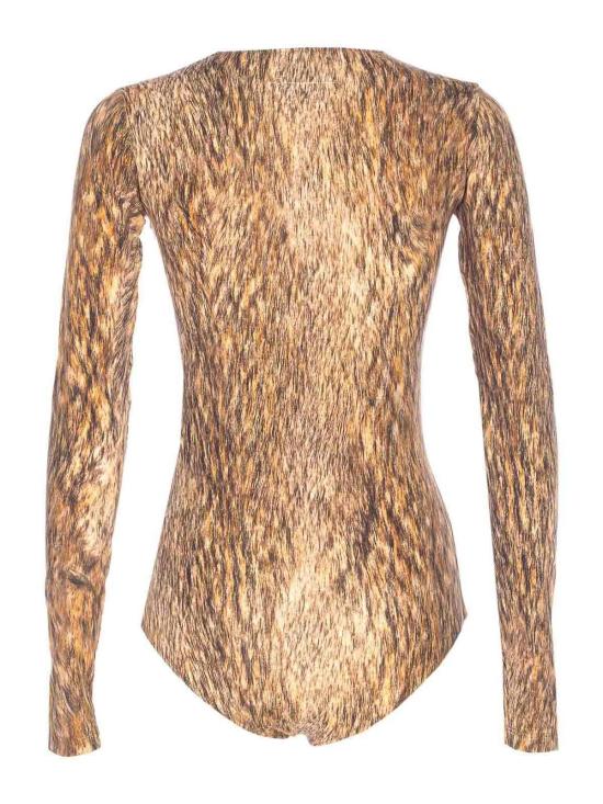  MM6 메종마르지엘라 민소매 티셔츠 S52NA0074M20112001S Animal Print - MM6 MAISON MARGIELA