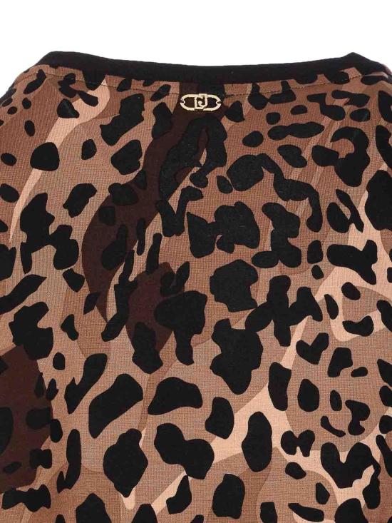 25FW 리우조 스웨터 TF5124JS182M9701 Animal Print - LIU JO