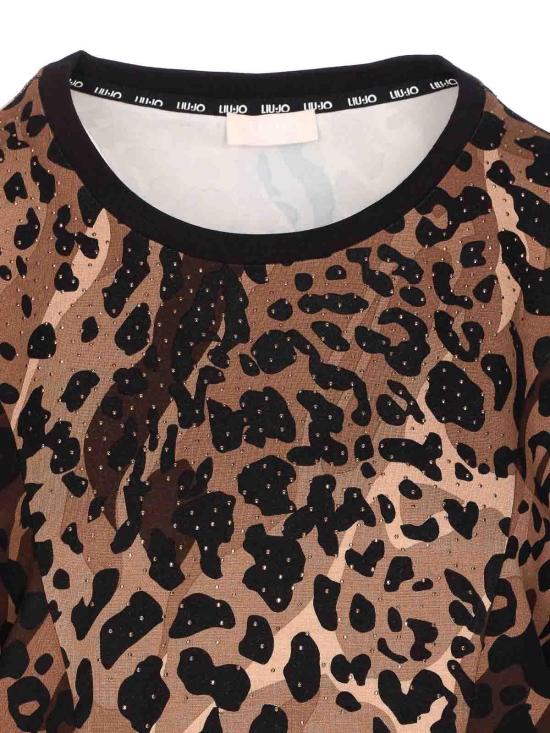 25FW 리우조 스웨터 TF5124JS182M9701 Animal Print - LIU JO