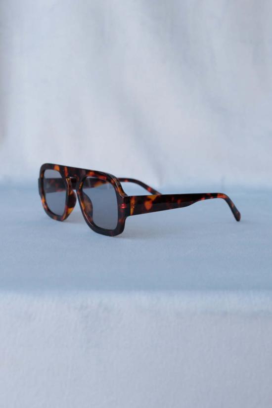  파이프앤로우 안경 베다 선글라스 토토이즈 프레임/블랙 렌즈 - PIPE & ROW