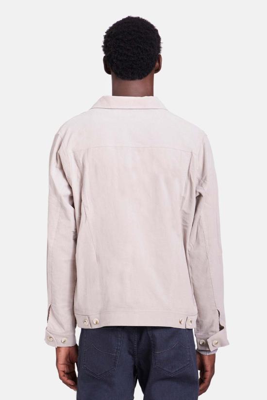  블루&크림 자켓 단테 마이크로 코드 트러커 재킷 - BLUE&CREAM