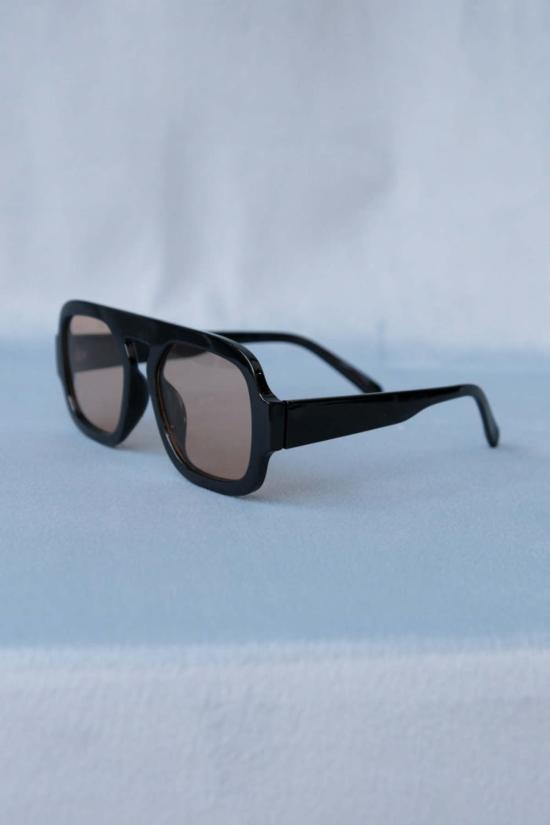  파이프앤로우 안경 베다 선글라스 블랙 프레임/샴페인 렌즈 - PIPE & ROW