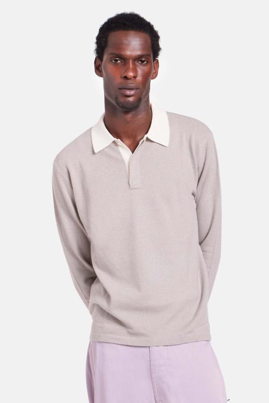  블루&크림 스웨터 캐시미어 럭비 - BLUE&CREAM