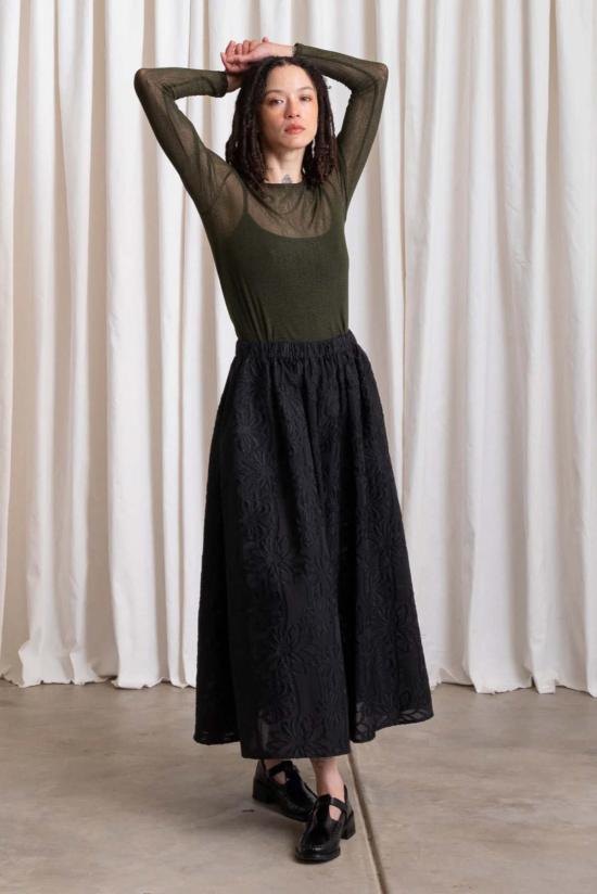  알리 골든 미디 스커트 풀 스커트 - ALI GOLDEN